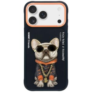 Nimmy Glasses Cool Dog Case for iPhone 17 Pro - Blackeng