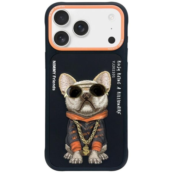 Nimmy Glasses Cool Dog Case for iPhone 17 Pro - Blackeng