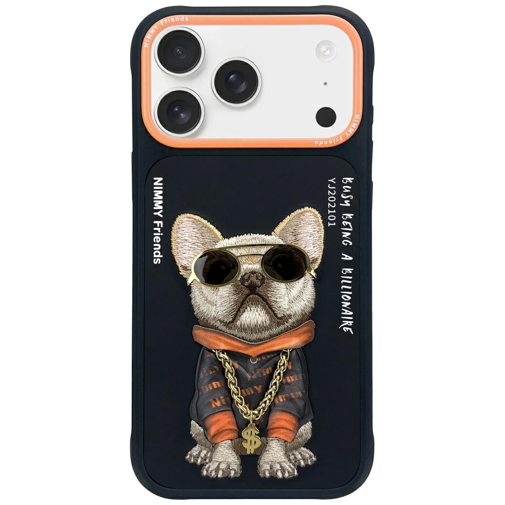 Nimmy Glasses Cool Dog Case for iPhone 17 Pro - Blackeng