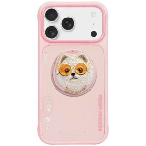 Nimmy Glasses Cool Dog MagSafe Case for iPhone 17 - Pinkeng