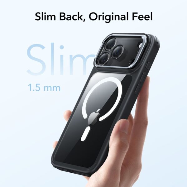 ESR Classic Hybrid Kickstand MagSafe Case for iPhone 17 Pro - Clear Blackeng