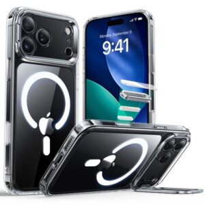 ESR Classic Hybrid Kickstand MagSafe Case for iPhone 17 Pro Max - Cleareng