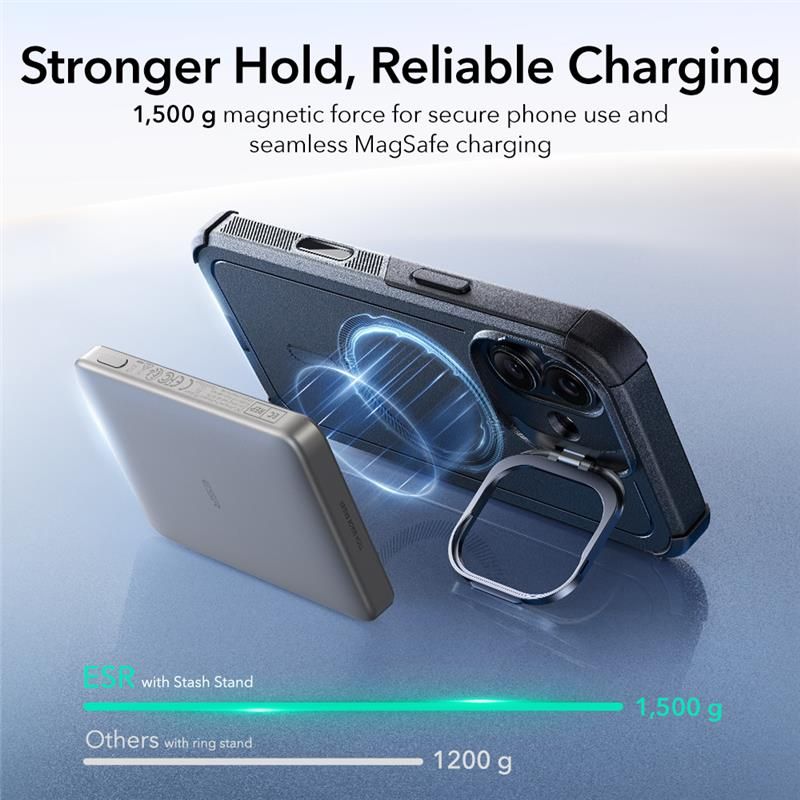ESR Cyber ​​Kickstand MagSafe Case for iPhone 17 - Blackeng