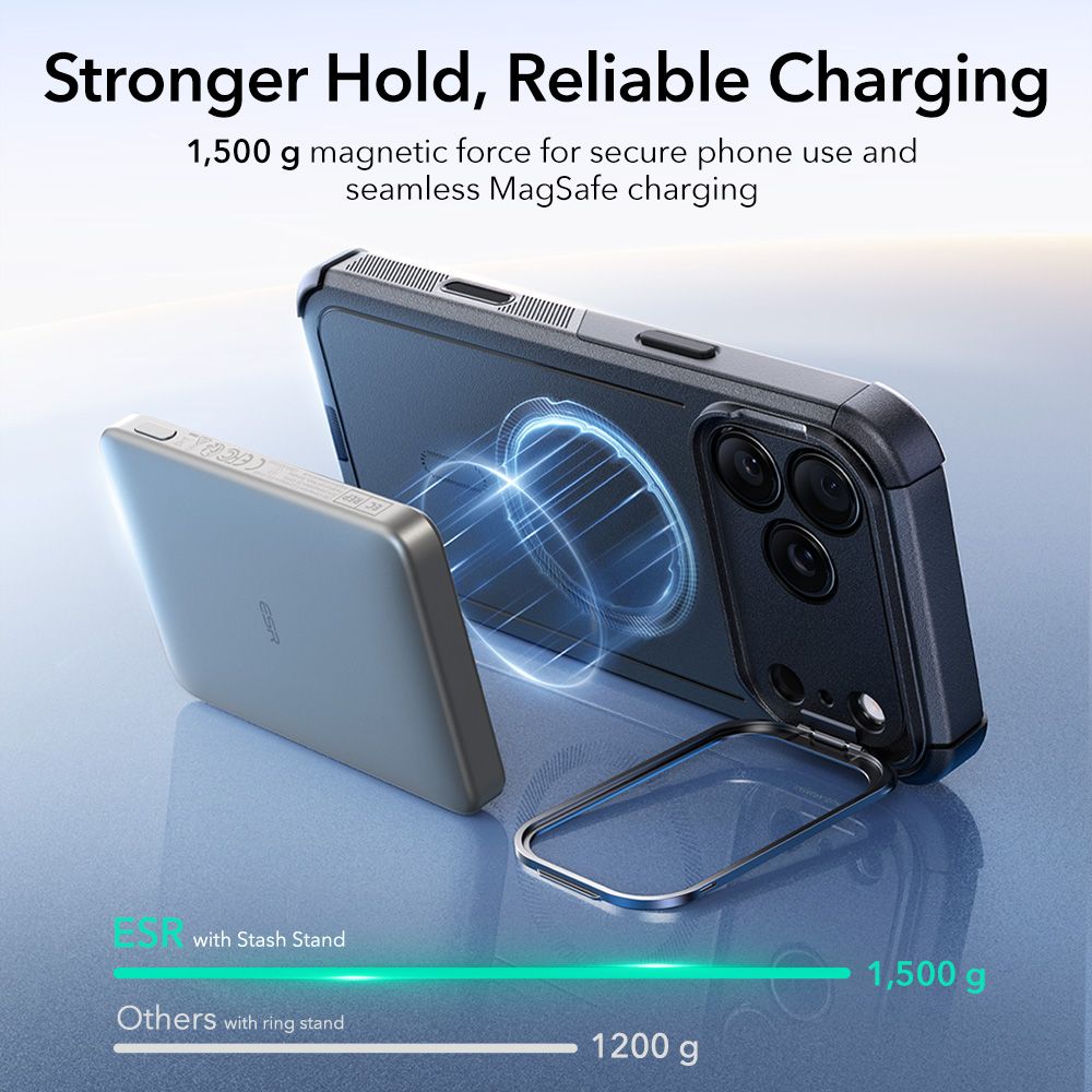 ESR Cyber ​​Kickstand MagSafe Case for iPhone 17 Pro - Blackeng