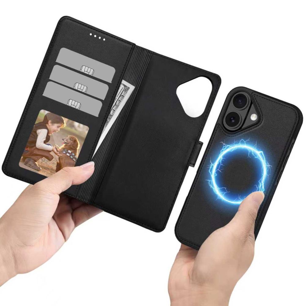Tech-Protect Wallet MagSafe Case for iPhone 17 - Matte Blackeng