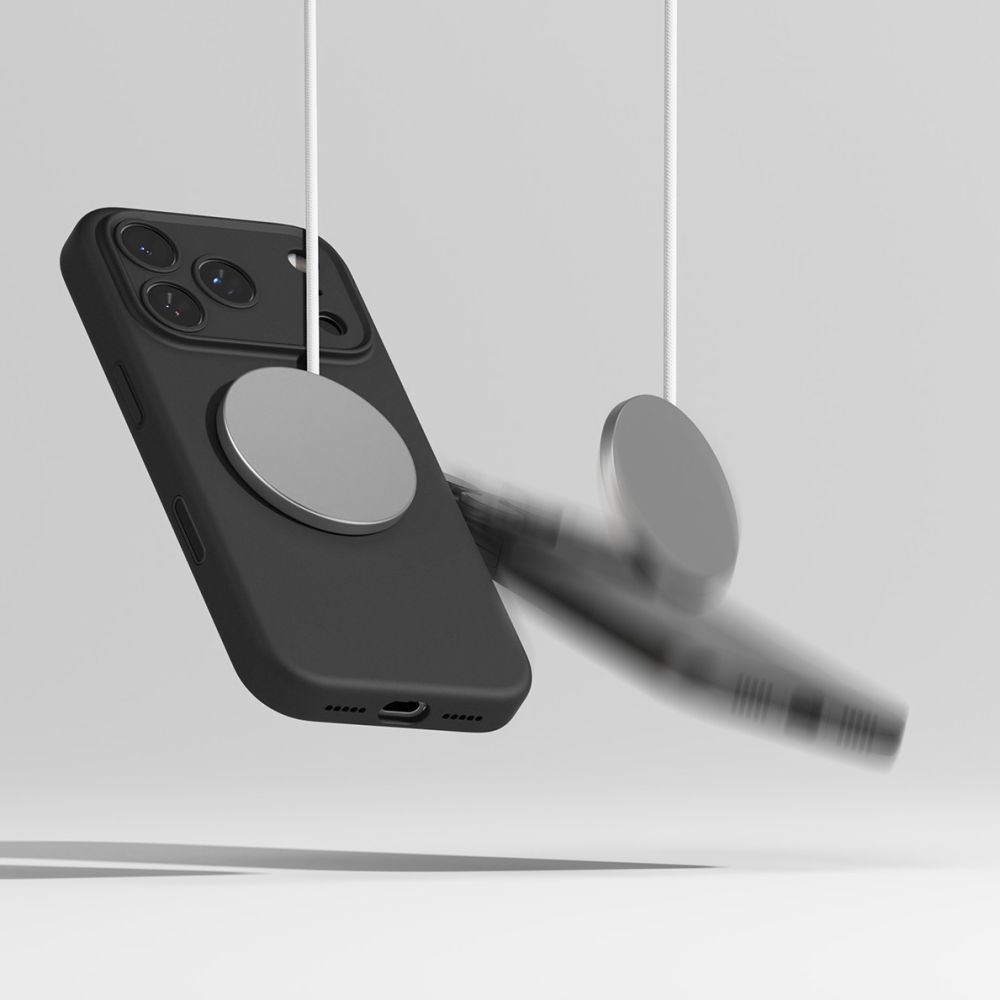 Ringke Silicone Magnetic MagSafe Case for iPhone 17 Pro Max - Blackeng