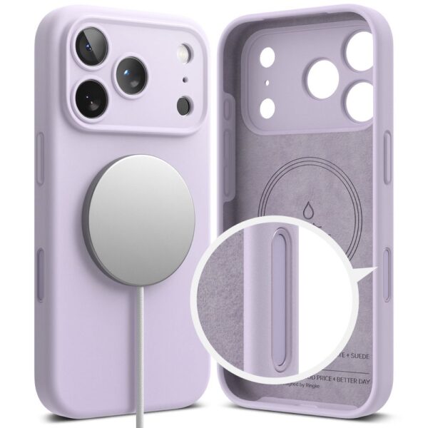 Ringke Silicone Magnetic MagSafe Case for iPhone 17 Pro Max - Purpleeng