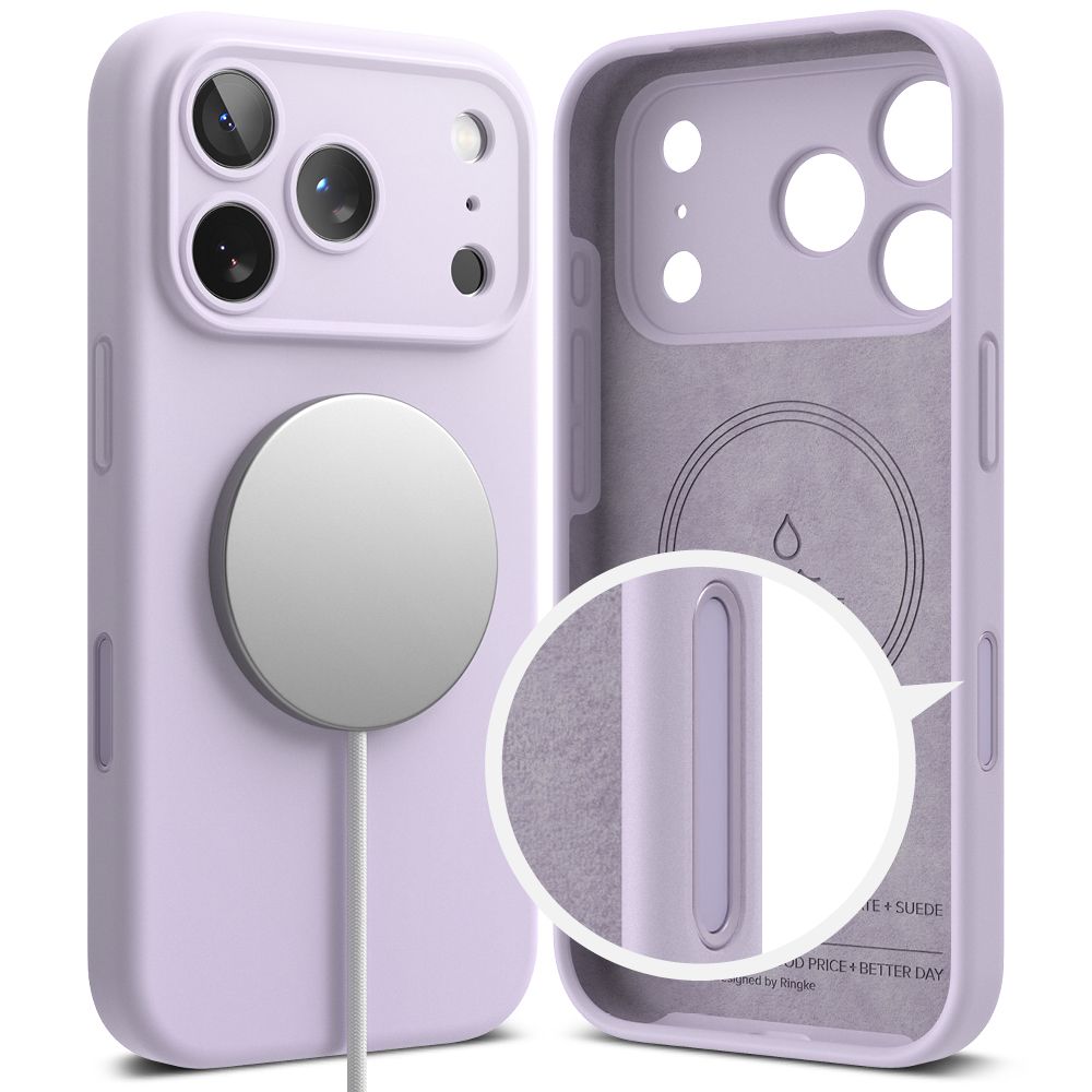 Ringke Silicone Magnetic MagSafe Case for iPhone 17 Pro Max - Purpleeng