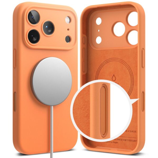 Ringke Silicone Magnetic MagSafe Case for iPhone 17 Pro Max - Orangeeng