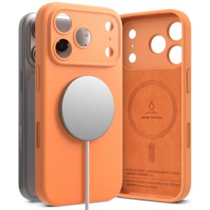 Ringke Silicone Magnetic MagSafe Case for iPhone 17 Pro - Orangeeng
