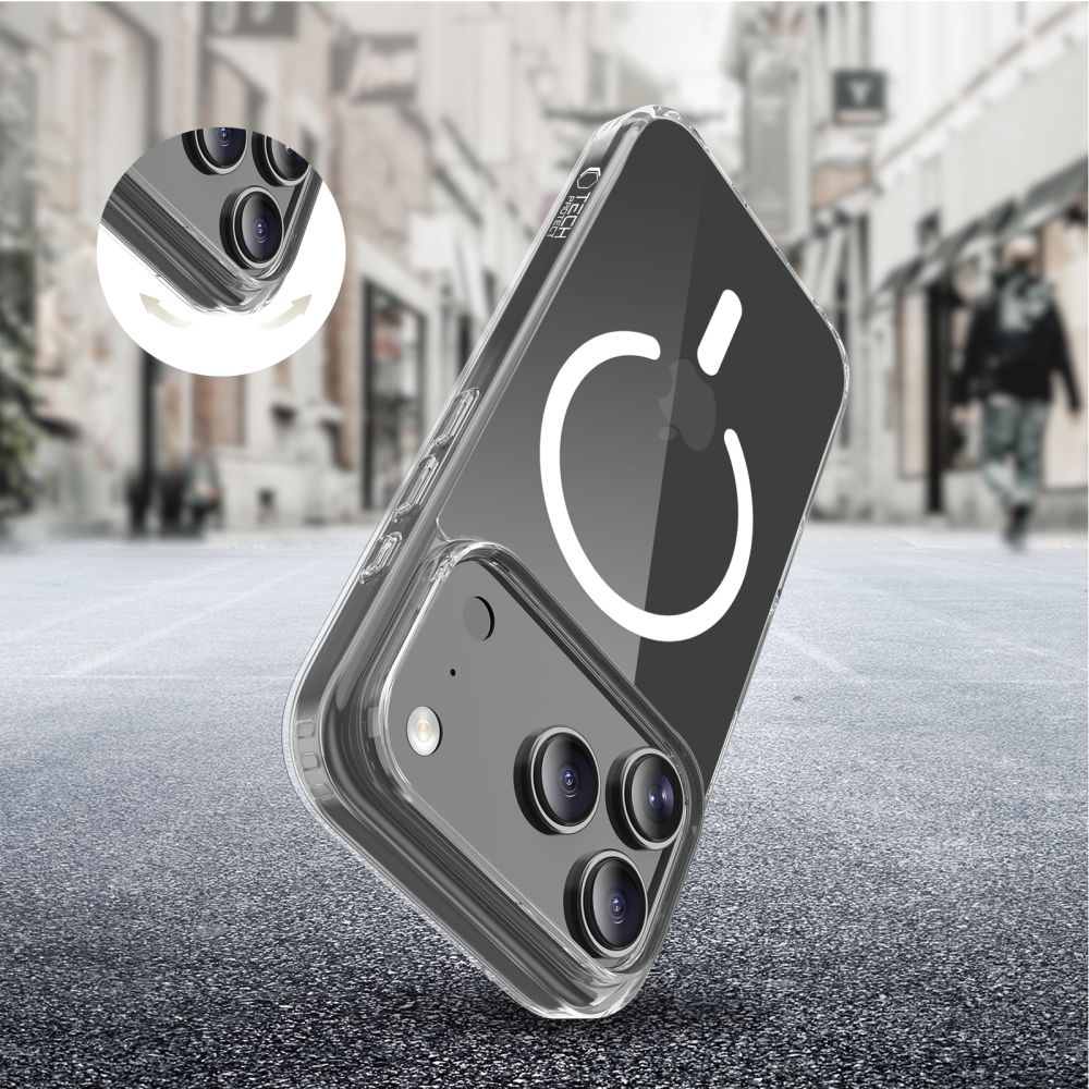 Tech-Protect FlexAir Hybrid MagSafe Case for iPhone 17 Pro - Cleareng