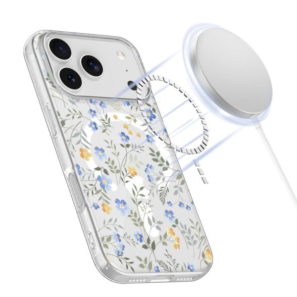 Tech-Protect FlexAir MagSafe Case for iPhone 17 Pro Max - Daisies with Leaveseng