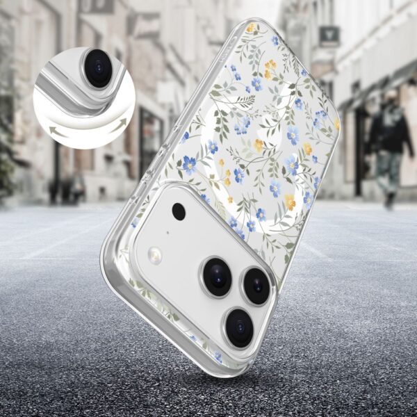 Tech-Protect FlexAir MagSafe Case for iPhone 17 Pro Max - Daisies with Leaveseng