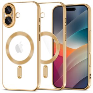 Tech-Protect MagFlex MagSafe Case for iPhone 17 - Transparent Goldeng
