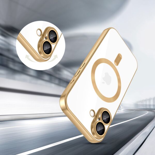 Tech-Protect MagFlex MagSafe Case for iPhone 17 - Transparent Goldeng