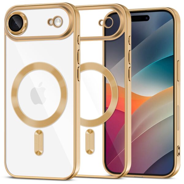 Tech-Protect MagFlex MagSafe Case for iPhone 17 Air - Transparent Goldeng