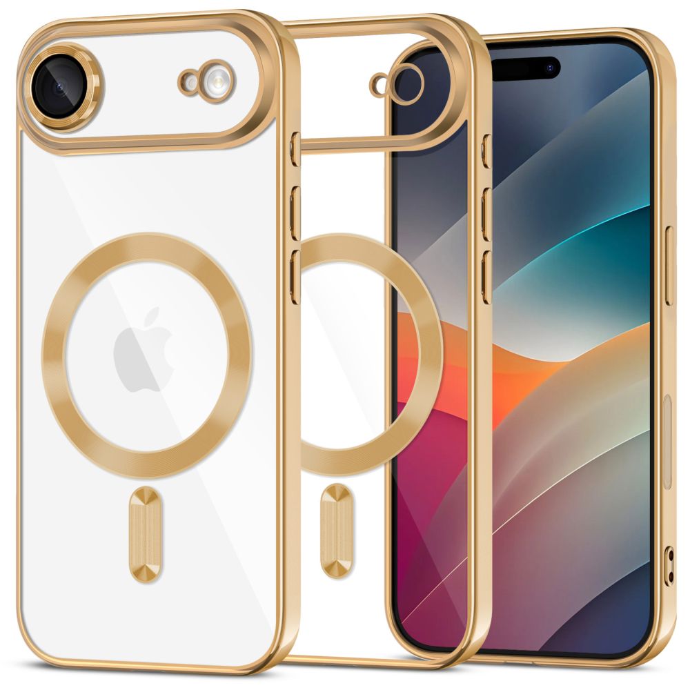 Tech-Protect MagFlex MagSafe Case for iPhone 17 Air - Transparent Goldeng