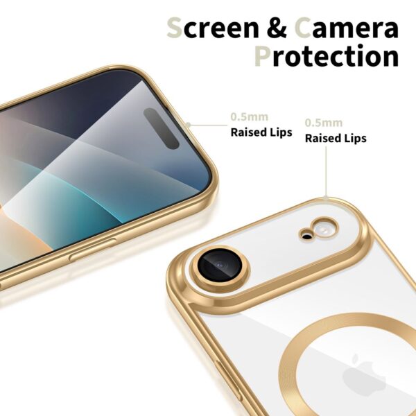 Tech-Protect MagFlex MagSafe Case for iPhone 17 Air - Transparent Goldeng