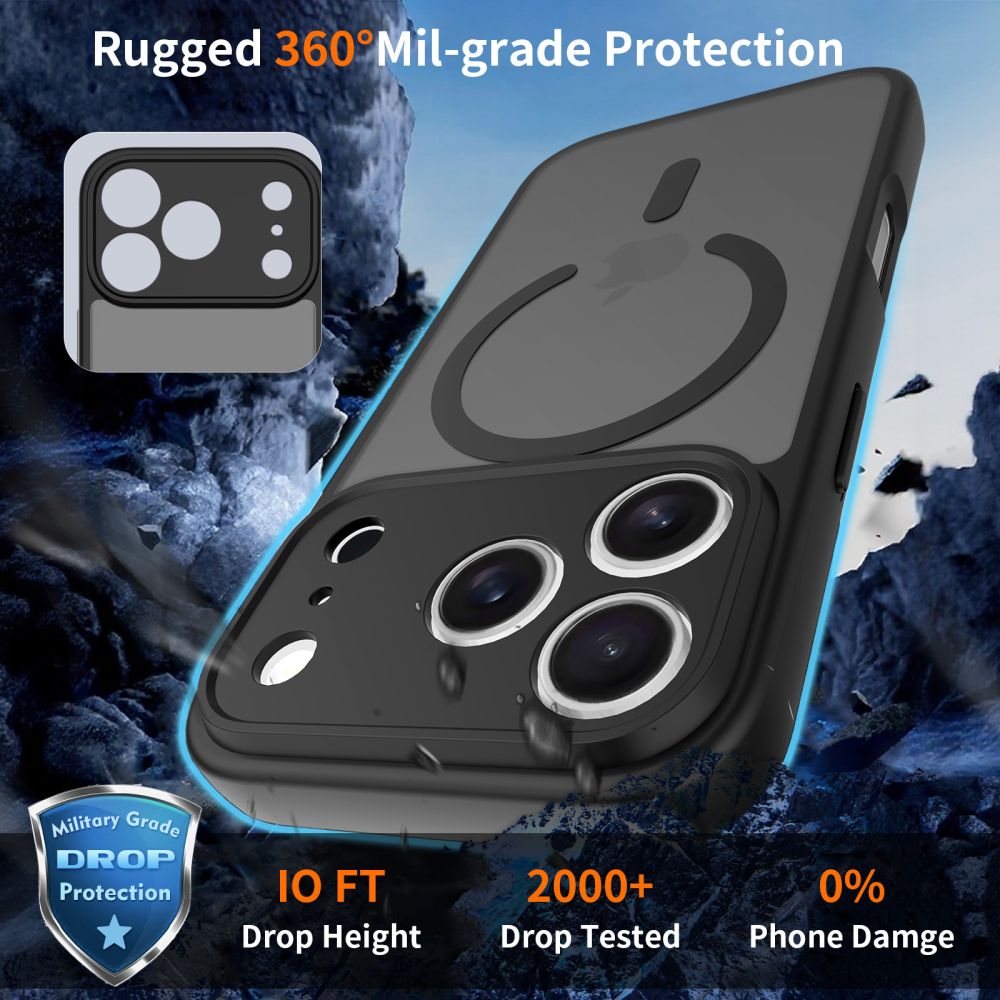 Tech-Protect BasicMag MagSafe Case for iPhone 17 Pro Max - Matte Blackeng