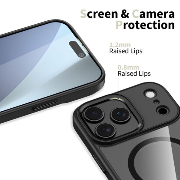 Tech-Protect MagMat MagSafe Case for iPhone 17 Pro Max - Clear Blackeng