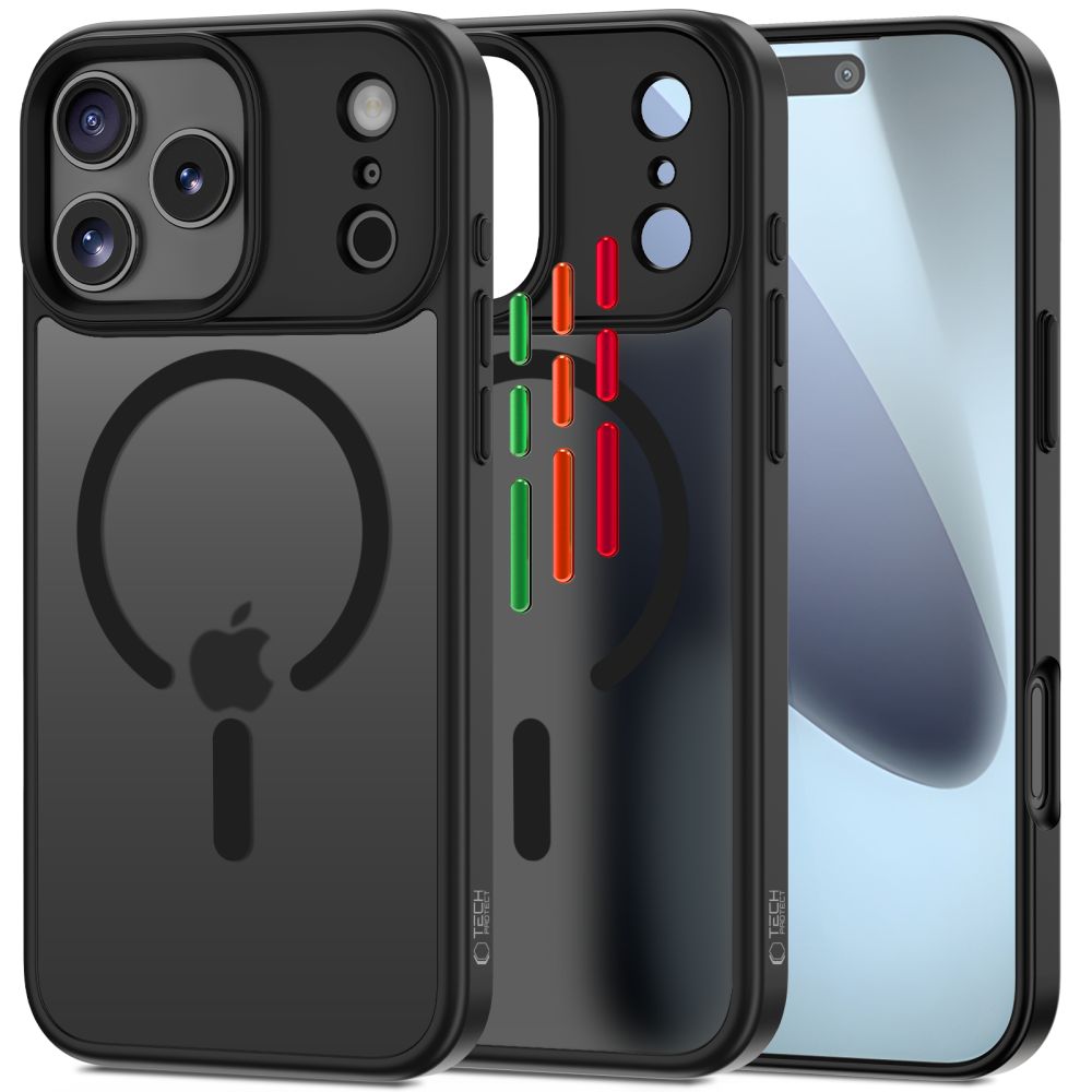 Tech-Protect MagMat XT 4-set MagSafe Case for iPhone 17 Pro Max - Matte Blackeng