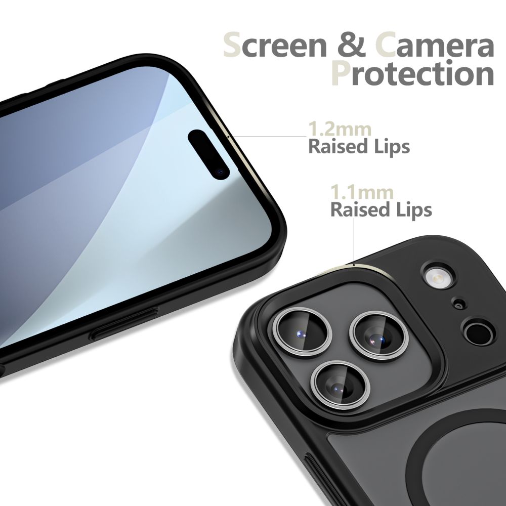 Tech-Protect MagMat XT 4-set MagSafe Case for iPhone 17 Pro Max - Matte Blackeng