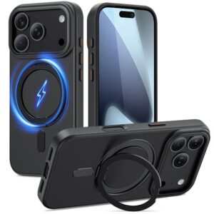 Tech-Protect MagRing MagSafe case for iPhone 17 Pro Max - matte blackeng