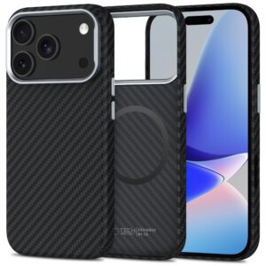 Tech-Protect Ion Carbon MagSafe Case for iPhone 17 Pro Max - Gray/Blackeng