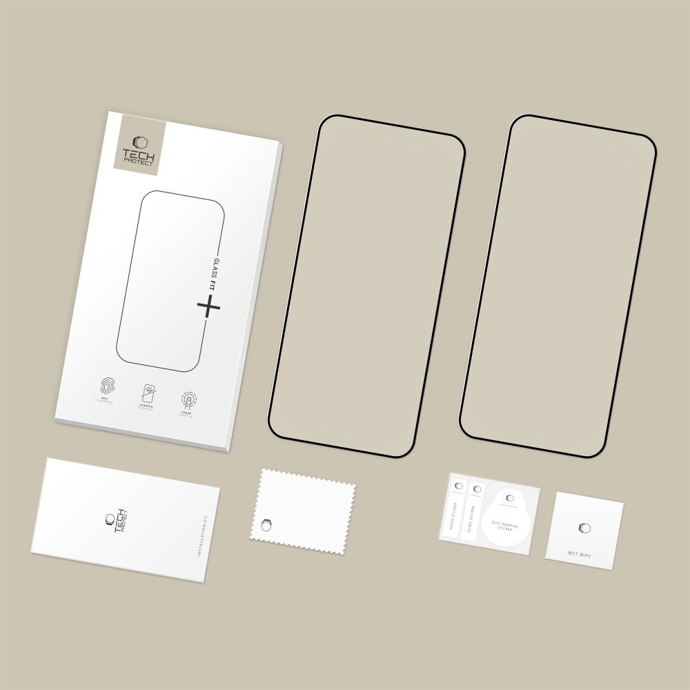 Tech-Protect Glass Fit+ 2-pack tempered glass Xiaomi Redmi 15C / Poco C85 - blackeng