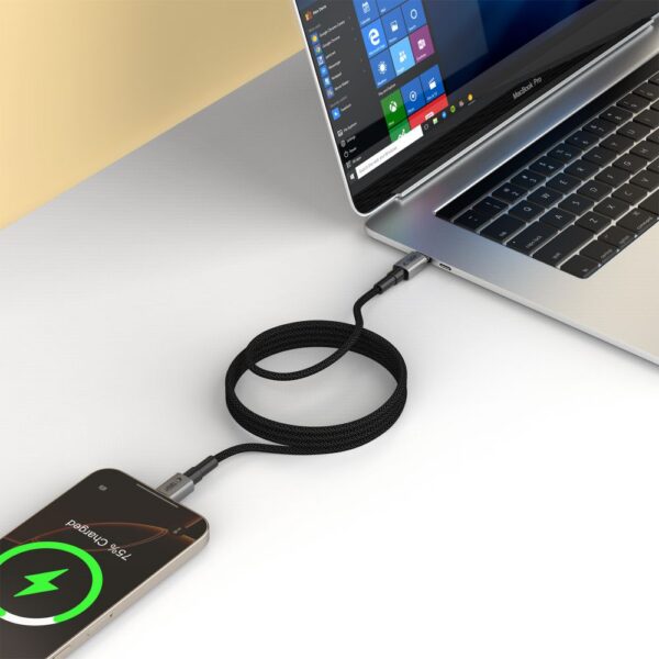 Tech-Protect Ultraboost DNA MagTwist USB-C PD Cable 100W / 5A 100 cm - Grayeng