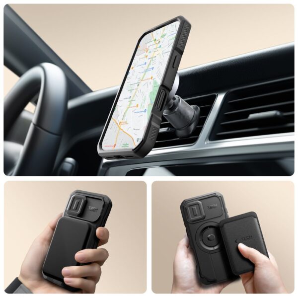Tech-Protect Kevlar MagSafe case for iPhone 17 - blackeng