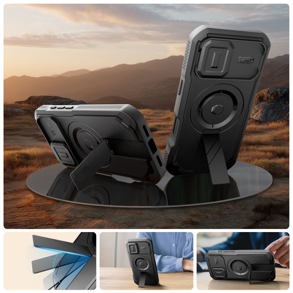 Tech-Protect Kevlar MagSafe case for iPhone 17 - blackeng
