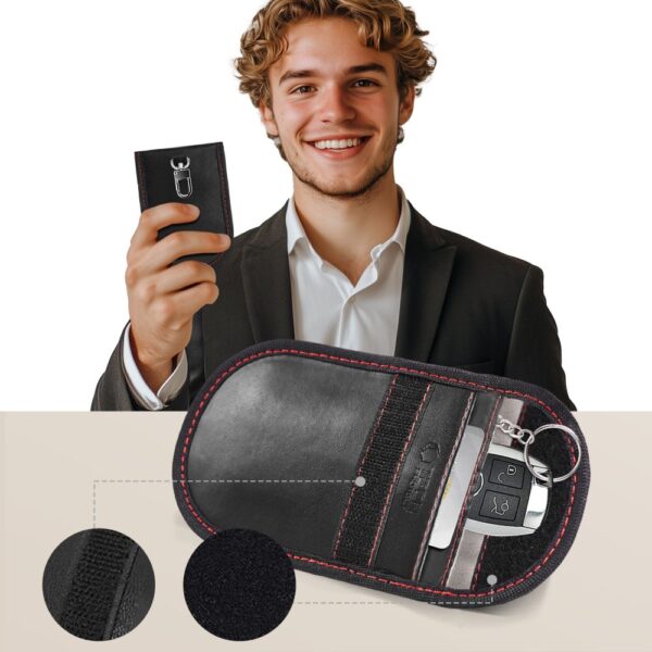 Tech-Protect KLR100 RFID Case - Black and Redeng