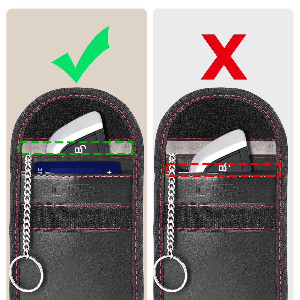Tech-Protect KLR100 RFID Case - Black and Redeng
