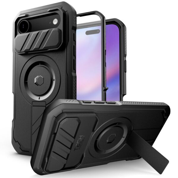 Tech-Protect Kevlar MagSafe Case for iPhone 17 Air - Blackeng