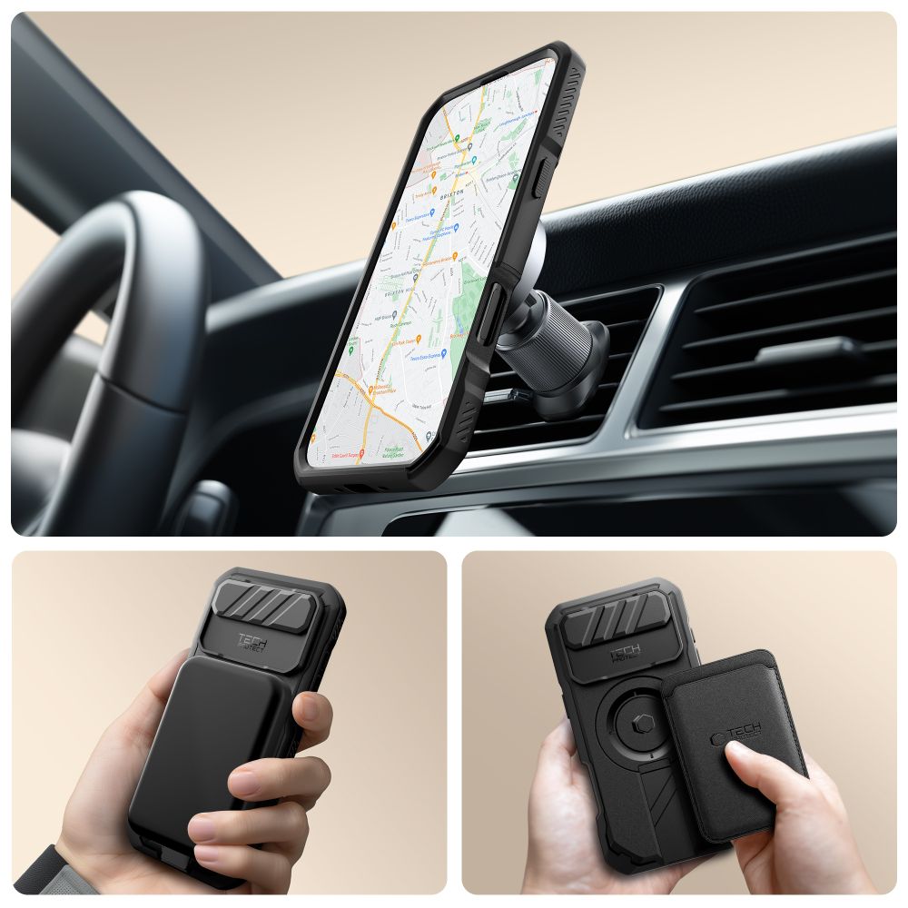 Tech-Protect Kevlar MagSafe Case for iPhone 17 Air - Blackeng