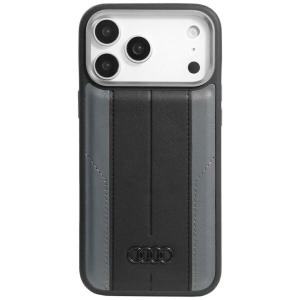 Audi A6 Synthetic Leather MagSafe Case for iPhone 17 Pro Max - Blackeng