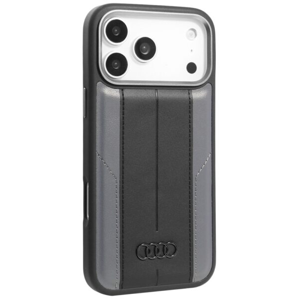 Audi A6 Synthetic Leather MagSafe Case for iPhone 17 Pro Max - Blackeng