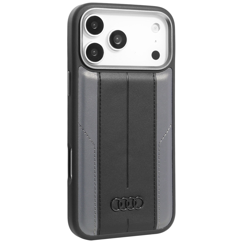 Audi A6 Synthetic Leather MagSafe Case for iPhone 17 Pro Max - Blackeng