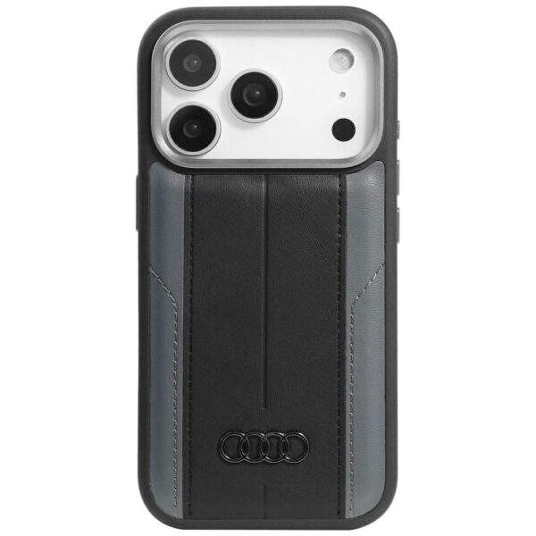 Audi A6 Synthetic Leather MagSafe Case for iPhone 17 Pro - Blackeng