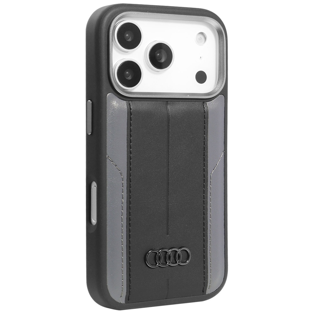 Audi A6 Synthetic Leather MagSafe Case for iPhone 17 Pro - Blackeng