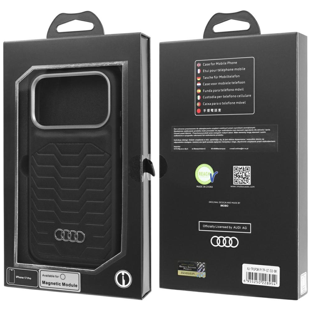Audi GT Synthetic Leather MagSafe case for iPhone 17 Pro - blackeng