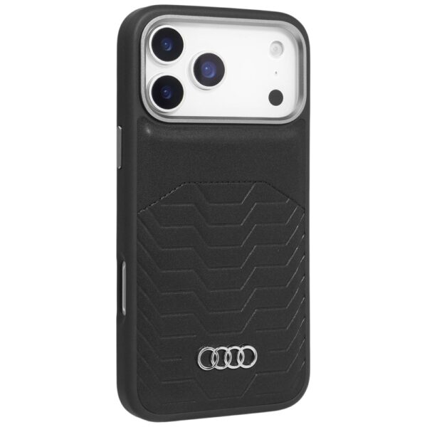 Audi GT Synthetic Leather MagSafe case for iPhone 17 Pro - blackeng