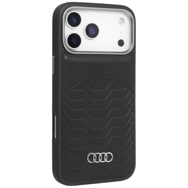 Audi GT Synthetic Leather MagSafe Case for iPhone 17 Pro Max - Blackeng