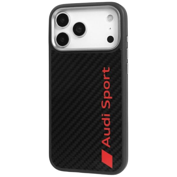 Audi R8 Carbon Fiber MagSafe Case for iPhone 17 Pro Max - Blackeng