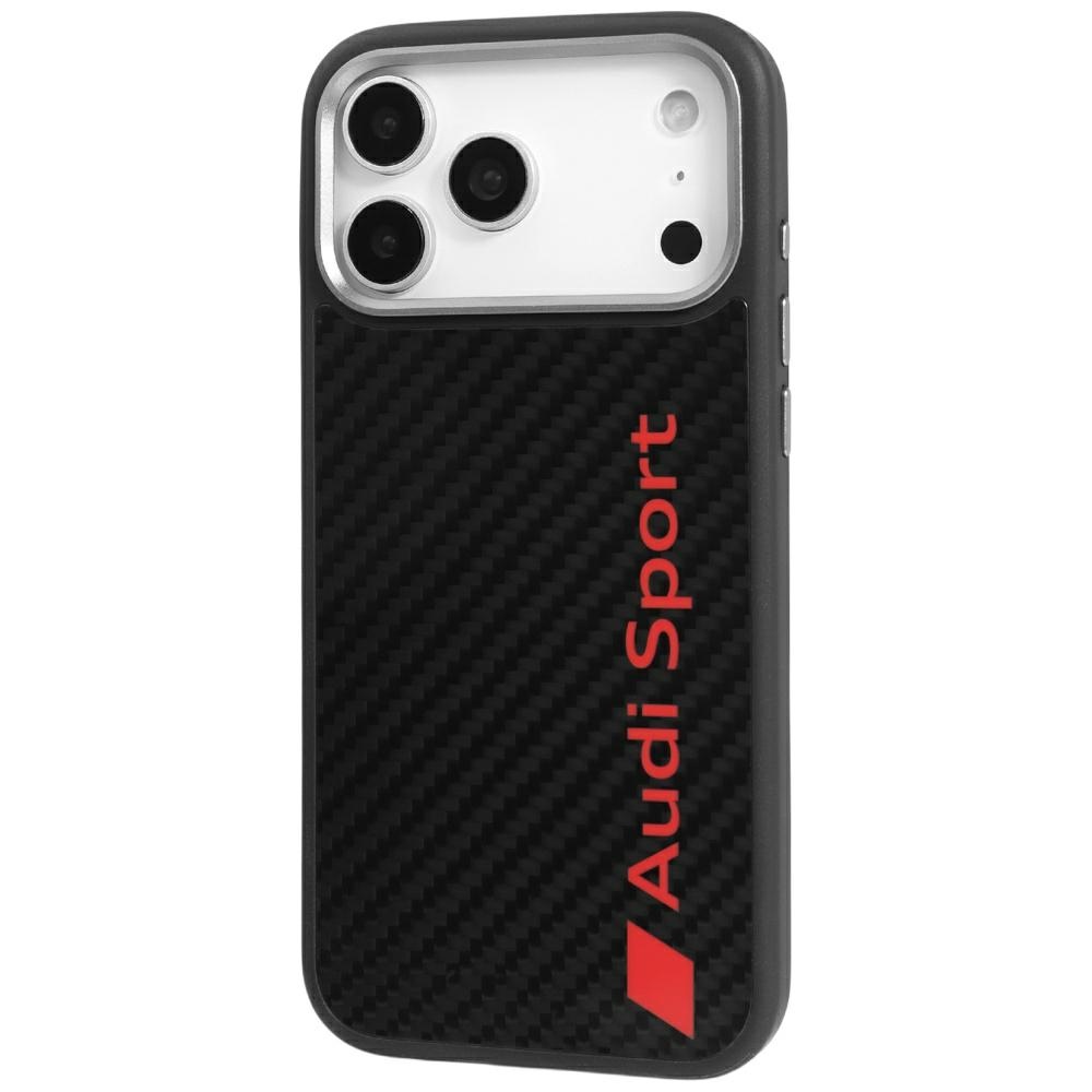 Audi R8 Carbon Fiber MagSafe Case for iPhone 17 Pro Max - Blackeng