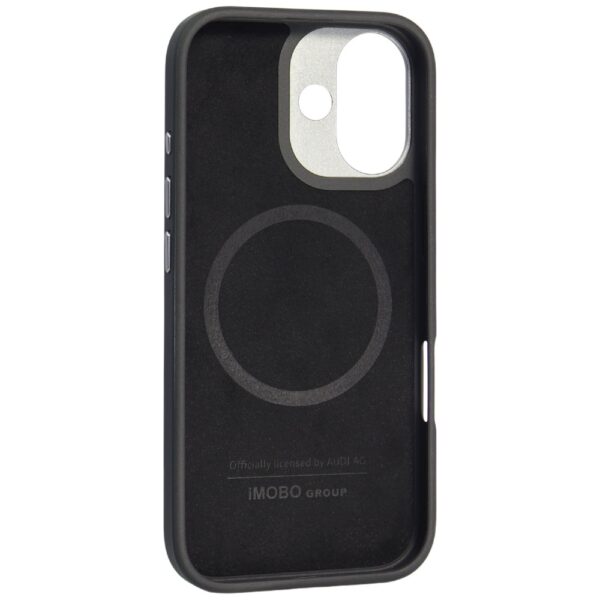 Audi RSQ Carbon Fiber Sport Red Circle MagSafe Case for iPhone 17 - Blackeng