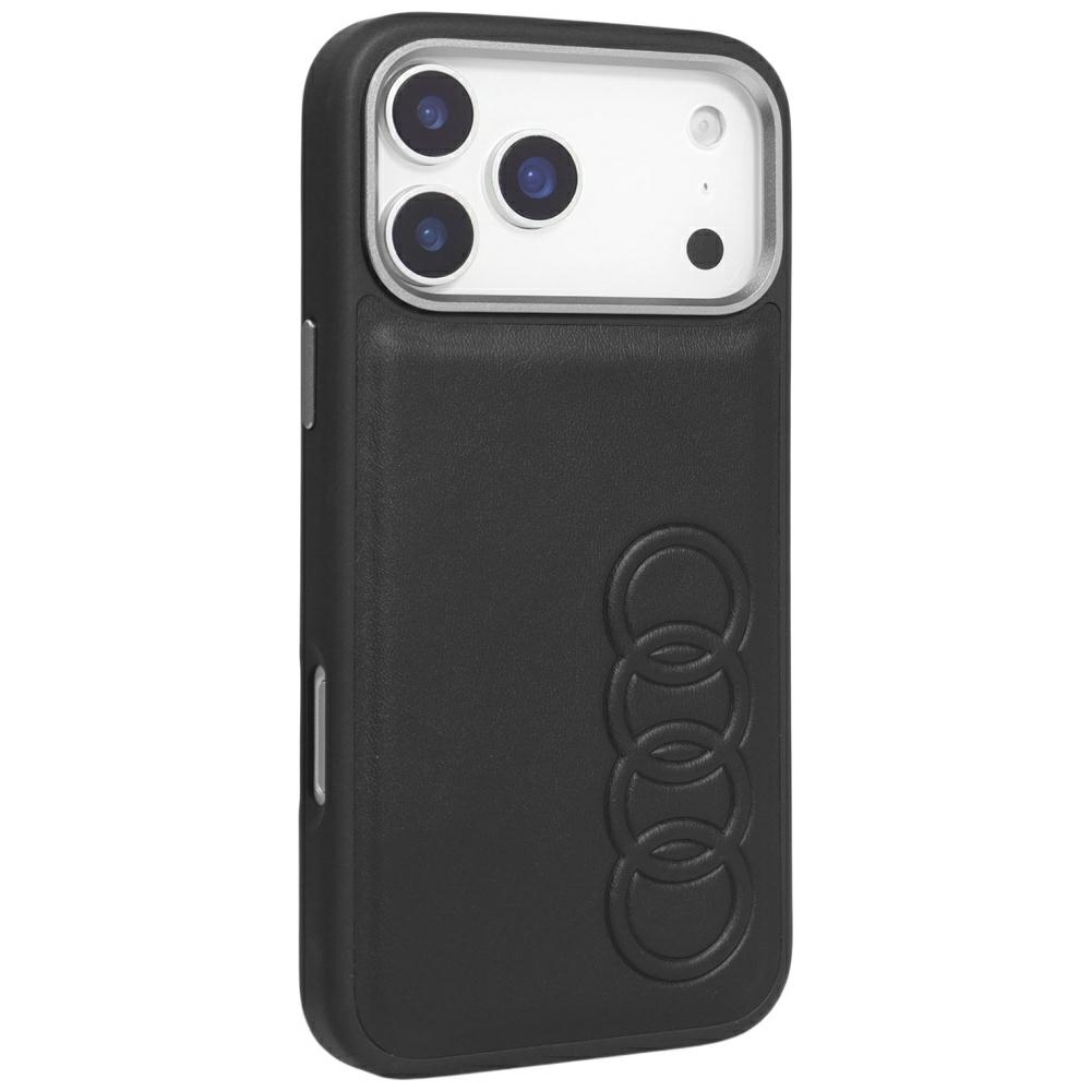Audi TT Synthetic Leather MagSafe case for iPhone 17 Pro - blackeng