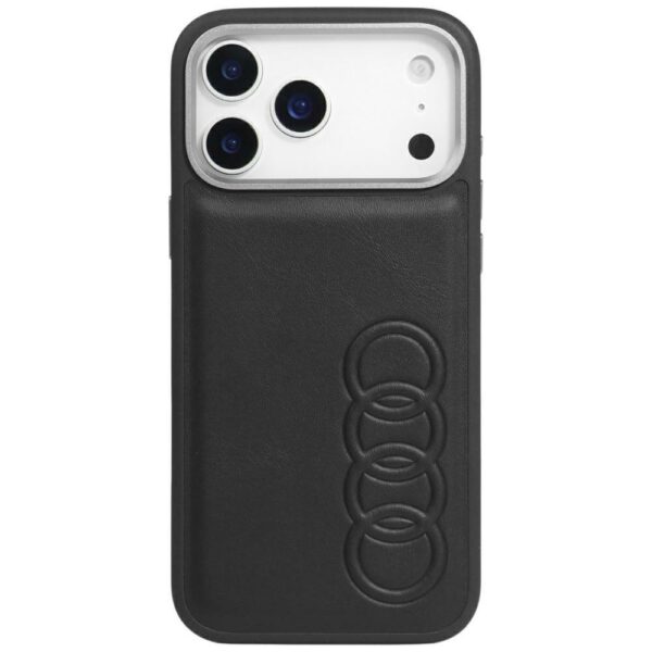 Audi TT Synthetic Leather MagSafe Case for iPhone 17 Pro Max - Blackeng