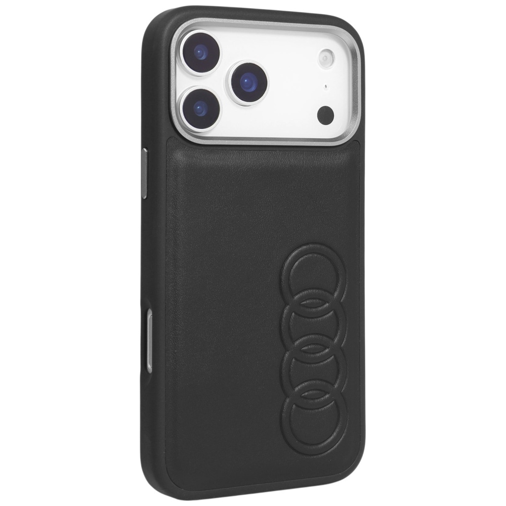 Audi TT Synthetic Leather MagSafe Case for iPhone 17 Pro Max - Blackeng